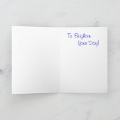 Verfris je dag - Wenskaart Kaart (Binnen)