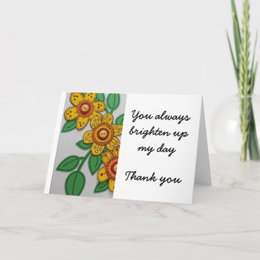 Verfris mijn dag - dank je bedankkaart (Voorkant)