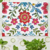 Verfris uw keuken - Schattigee bloemen Theedoek (Gevouwen)