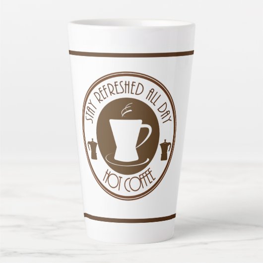 Verfris warmtecoffie latte mok (Voorkant)