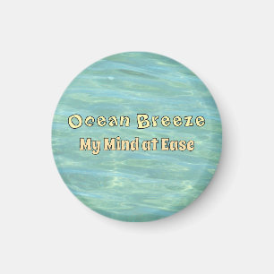 Verfrissend Aqua Ocean Water Ripple Decoratief Magneet