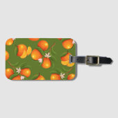 Verfrissend patroon van grote Sinaasappels Bagagelabel (Voorkant (horizontaal))