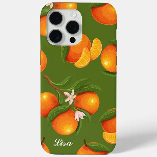 Verfrissend patroon van grote Sinaasappels Case-Mate iPhone Case (Achterkant)