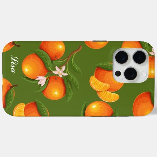 Verfrissend patroon van grote Sinaasappels Case-Mate iPhone Case (Achterkant (horizontaal))