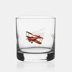 Verfrissend! Rode Biplane Drinkware Set Whisky Glas