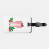 Verfrissende Berry Smoothie Roze Drink Bagagelabel (Achterkant horizontaal)