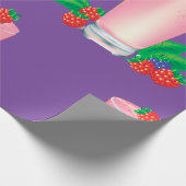 Verfrissende Berry Smoothie Roze Drink Cadeaupapier