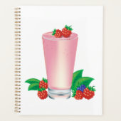 Verfrissende Berry Smoothie Roze Drink Planner (Voorkant)