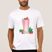 Verfrissende Berry Smoothie Roze Drink T-shirt (Voorkant)