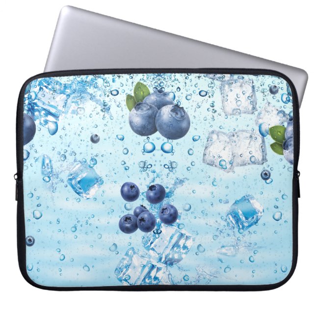 Verfrissende Blueberry Water Laptop Bag Laptop Sleeve (Voorkant)