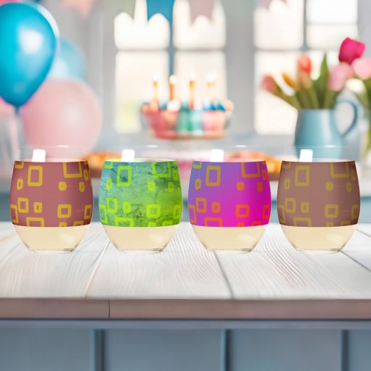 verfrissende bril wijnglas zonder voet (Insitu (Baby Shower))