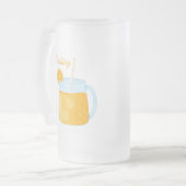 Verfrissende citrus matglas bierpul (Voorkant links)