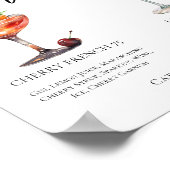 Verfrissende Fruit Signature Cocktails Wedding Men Poster (Hoek)