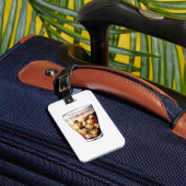 Verfrissende Ice-Cold Soda Drink met Bubbles Bagagelabel