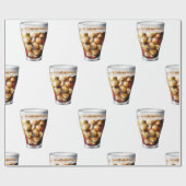 Verfrissende Ice-Cold Soda Drink met Bubbles Cadeaupapier (Vlak)