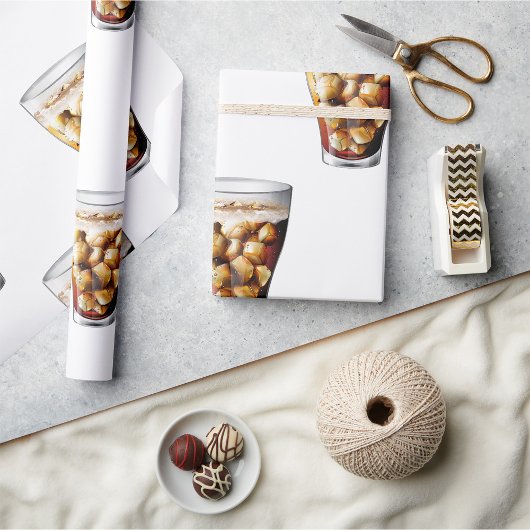 Verfrissende Ice-Cold Soda Drink met Bubbles Cadeaupapier