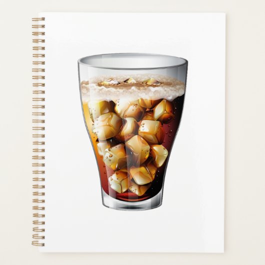 Verfrissende Ice-Cold Soda Drink met Bubbles Planner (Voorkant)