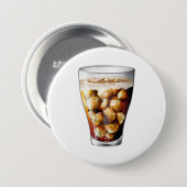 Verfrissende Ice-Cold Soda Drink met Bubbles Ronde Button 7,6 Cm (Voorkant /achterkant)