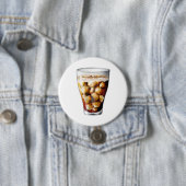 Verfrissende Ice-Cold Soda Drink met Bubbles Ronde Button 7,6 Cm (In situ)