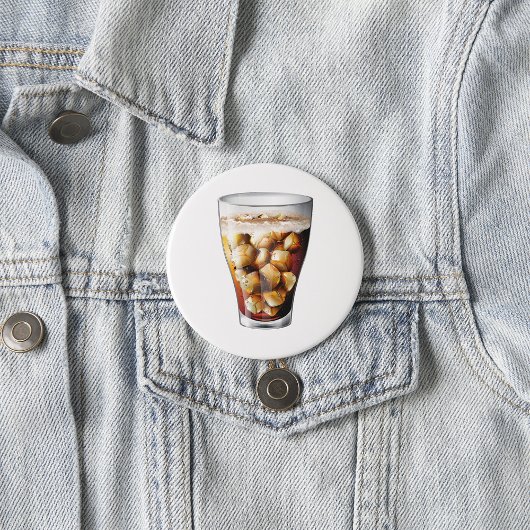 Verfrissende Ice-Cold Soda Drink met Bubbles Ronde Button 7,6 Cm