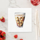 Verfrissende Ice-Cold Soda Drink met Bubbles Servet