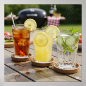 Verfrissende kookdranken poster (Voorkant)