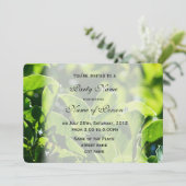 Verfrissende lente, zomergroen verlaat alle feest kaart (Staand voorkant)