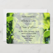 Verfrissende lente, zomergroen verlaat alle feest kaart (Voorkant)