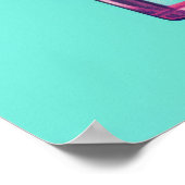 Verfrissende Limoen & Mint Splash Poster (Hoek)