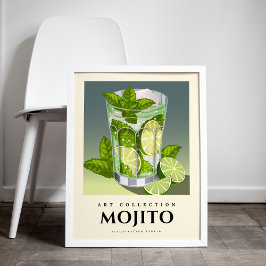 Verfrissende Mojito Cocktail - Zomerse Drink Poster