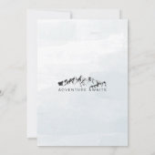 Verfrissende Mountain Woodland Forest bruiloft uit Kaart (Achterkant)