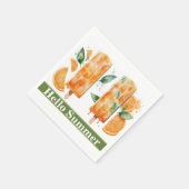 Verfrissende Oranje HALLO Popscles, Servet (Hoek)