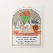 Verfrissende Teapots Gepersonaliseerd Inspirerend Legpuzzel (Verticaal)