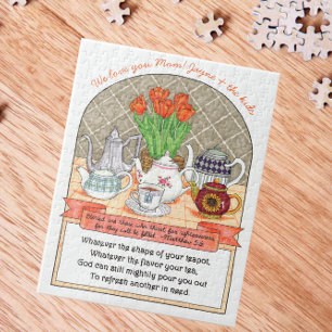 Verfrissende Teapots Gepersonaliseerd Inspirerend Legpuzzel
