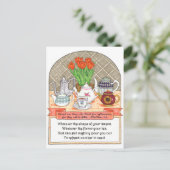 Verfrissende theepot Inspirerend Briefkaart (Staand voorkant)