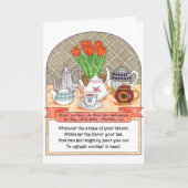 Verfrissende theepotten Verjaardag Kaart (Voorkant)