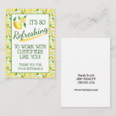 Verfrissende zomercitroen Pop door Notitiekaartje (Voorkant / Achterkant)