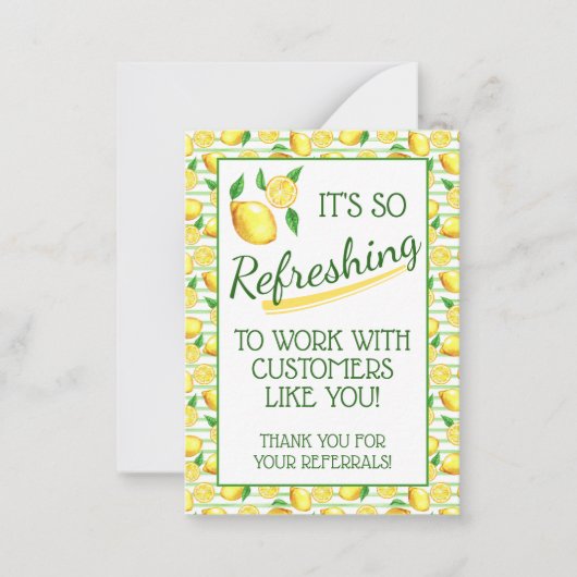 Verfrissende zomercitroen Pop door Notitiekaartje (Voorkant)