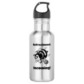 Verfrissing binnengekomen! Grappige bij & emmers C Waterfles (Voorkant)