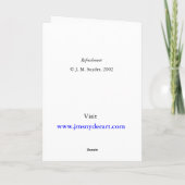 Verfrissing - Lege notakaart Kaart (Achterkant)