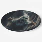 Verfrissing met de geesten. papieren bordje (Gekanteld)