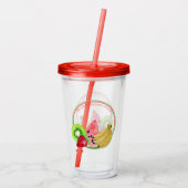 Verfrissingssmaak van fruit acryl drinkbeker (Achterkant)
