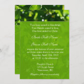 Verfrissingsveer, zomergroene bladeren Christelijk Kaart (Voorkant / Achterkant)