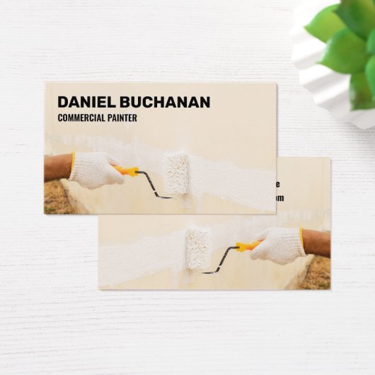 Verfroller | Commerciële Schilder Visitekaartje (Bureau)