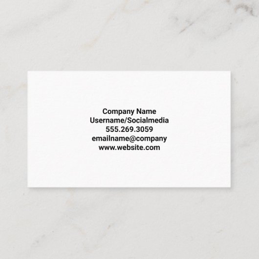 Verfroller | Geschilderde bakstenen muur | Sleutel Visitekaartje (Achterkant)