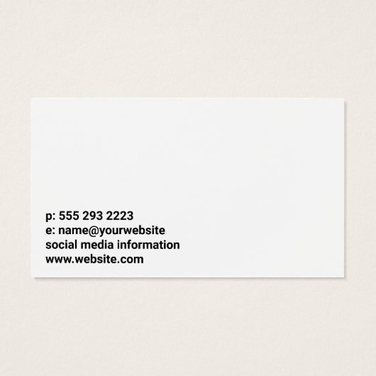 Verfroller Tool | Geverfde Muur Visitekaartje (Achterkant)