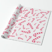 Verfrommeld Kerststok Inpakpapier (Uitgerold)