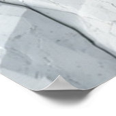 Verfrommeld oppervlak met facetten: Abstracte geom Poster (Hoek)