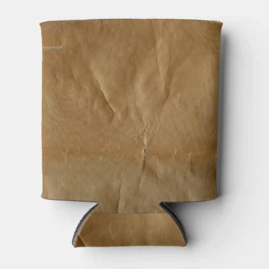 Verfrommeld rood papier: grungy achtergrond. blikjeskoeler (Voorkant)