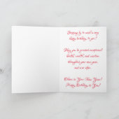 "Verfrommeld Stopbord" Verjaardagskaart Kaart (Binnen)